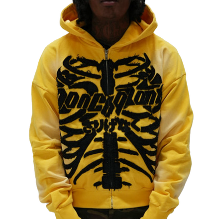 NC SKELI 2.0 YELLOW ZIP-UP